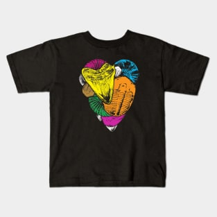 Paleontology gift, illustrated fossil Kids T-Shirt